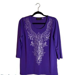 Bob Mackey‎ QVC Top Purple